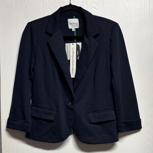 Catherine Malandrino Women's Navy Ponte Blazer